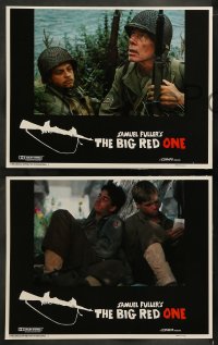 7z074 BIG RED ONE 8 int'l LCs 1980 great images of World War II soldiers Lee Marvin & Mark Hamill!
