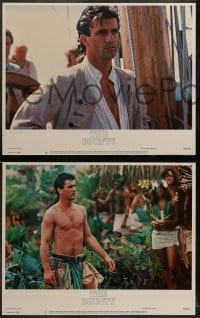 7z090 BOUNTY 8 LCs 1984 images of Mel Gibson, Anthony Hopkins, Liam Neeson, Mutiny on the Bounty!