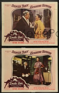 7z615 DESK SET 6 LCs 1957 great images of Spencer Tracy & Katharine Hepburn, Gig Young, Blondell!