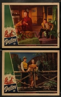 7z662 DESTINY 5 LCs 1944 great images of gambler Alan Curtis, Jean, Gombell, Flesh & Fantasy!