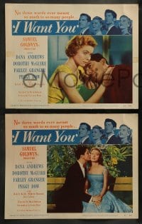 7z239 I WANT YOU 8 LCs 1951 Dana Andrews, Dorothy McGuire, Farley Granger, Peggy Dow
