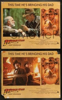 7z571 INDIANA JONES & THE LAST CRUSADE 7 LCs 1989 cool images of Harrison Ford & Sean Connery!