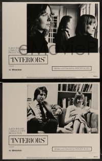 7z248 INTERIORS 8 LCs 1978 Diane Keaton, Mary Beth Hurt, E.G. Marshall, directed by Woody Allen!