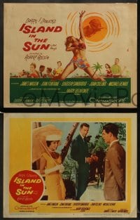 7z253 ISLAND IN THE SUN 8 LCs 1957 James Mason, Joan Fontaine, Dorothy Dandridge, Harry Belafonte!