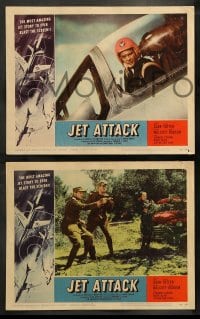 7z260 JET ATTACK 8 LCs 1958 John Agar, Audrey Totter, Korean War, AIP, cool military images!