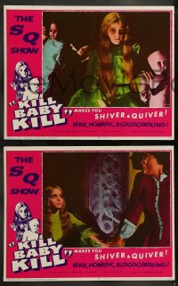 7z273 KILL BABY KILL 8 LCs 1967 Mario Bava's Operazione Paura, creepy little girl killer!