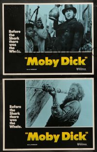 7z320 MOBY DICK 8 LCs R1976 Gregory Peck , Orson Welles, directed by John Huston, Herman Melville!