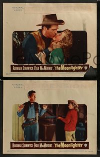 7z326 MOONLIGHTER 8 3D LCs 1953 cool images of sexy Barbara Stanwyck, Fred MacMurray, Ward Bond!
