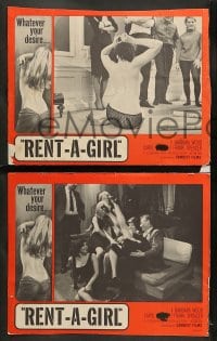7z758 RENT-A-GIRL 4 LCs 1965 Barbara Wood, Carol Nadine, whatever your desire!