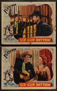 7z692 SIX-GUN RHYTHM 5 LCs 1939 Tex Fletcher, Joan Barclay, Sam Newfield western!