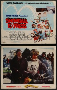 7z028 SNOWBALL EXPRESS 9 LCs 1972 Walt Disney, Dean Jones, wacky winter fun!