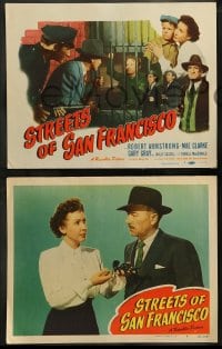 7z456 STREETS OF SAN FRANCISCO 8 LCs 1949 Robert Armstrong, Gary Gray, Wally Cassell!