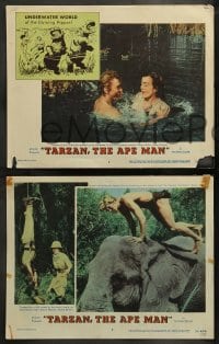 7z646 TARZAN THE APE MAN 6 LCs 1959 c/u of Denny Miller & Joanna Barnes in lagoon of love!