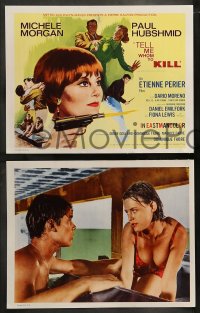 7z471 TELL ME WHOM TO KILL 8 LCs 1965 deadly sexy French Michele Morgan, Dis-moi qui tuer!