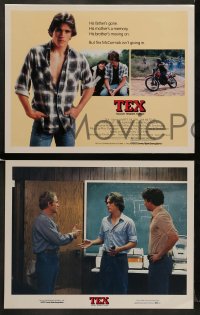 7z476 TEX 8 LCs 1982 young Matt Dillon, Meg Tilly & Emilio Estevez, from S.E. Hinton's novel!