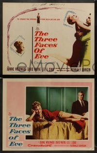 7z484 THREE FACES OF EVE 8 LCs 1957 David Wayne with Joanne Woodward in her bad girl personality!