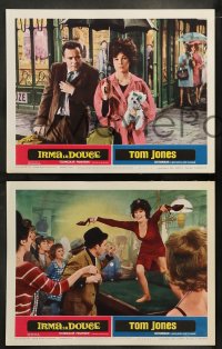 7z493 TOM JONES/IRMA LA DOUCE 8 LCs 1966 wacky images of Albert Finney & Shirley MacLaine!