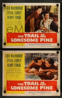 7z502 TRAIL OF THE LONESOME PINE 8 LCs R1955 art of Sylvia Sidney, Henry Fonda, Fred MacMurray!