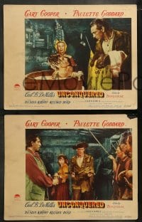 7z650 UNCONQUERED 6 LCs 1947 Gary Cooper, Paulette Goddard, Boris Karloff, Ward Bond, Lloyd Bridges!