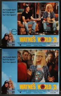 7z526 WAYNE'S WORLD 2 8 LCs 1993 Mike Myers, Dana Carvey, Carrere, from Saturday Night Live sketch!