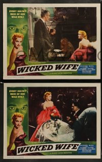 7z783 WICKED WIFE 4 LCs 1955 Nigel Patrick, Moira Lister, super sexy English bad girl!