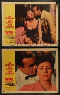 7z544 WOMAN OF STRAW 8 LCs 1964 Sean Connery & super sexy Gina Lollbrigida, Basil Dearden thriller!