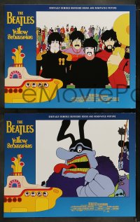 7z547 YELLOW SUBMARINE 8 LCs R1999 wonderful psychedelic art of Beatles John, Paul, Ringo & George!