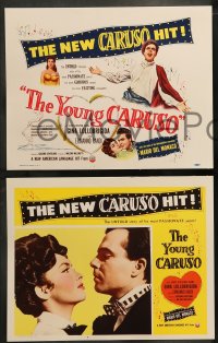 7z551 YOUNG CARUSO 8 LCs 1953 Ermanno Randi as opera singer Enrico Caruso + Gina Lollobrigida!