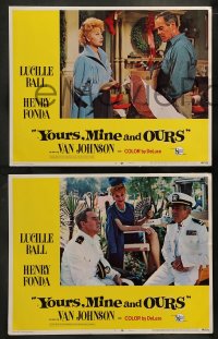 7z553 YOURS, MINE & OURS 8 LCs 1968 Lucille Ball & Henry Fonda have 18 kids!