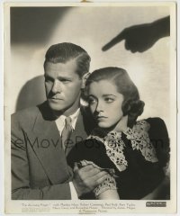 8a046 ACCUSING FINGER 8.25x10 still 1936 great image of Paul Kelly & Marsha Hunt by finger shadow!