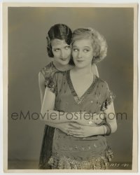 8a120 BLONDE OR BRUNETTE 8x10 key book still 1927 pretty Greta Nissen & Arlette Marchal hugging!