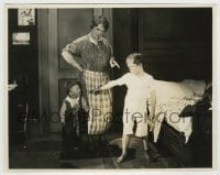 8a787 SCHOOL BEGINS 7.5x9.5 still 1928 mom scolds Harry Spear for blaming little brother Wheezer!