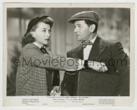 8a127 BODY & SOUL 8x10.25 still 1947 Lilli Palmer tries to take suitcase from John Garfield!