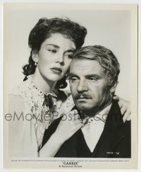 8a157 CARRIE 8.25x10 still 1952 best portrait of Laurence Olivier & Jennifer Jones, William Wyler