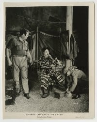 8a177 CIRCUS 7.75x10 still 1928 Charlie Chaplin getting his shoes shined & lighting a cigarette!