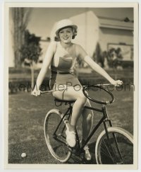 8a184 CLAIRE DODD 8.25x10 still 1930s introducing Hollywood's newest novelty, bicycle polo!