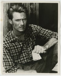 8a190 CLINT EASTWOOD TV 8.25x10 still 1956 super young in Last Letter episode of Death Valley Days!