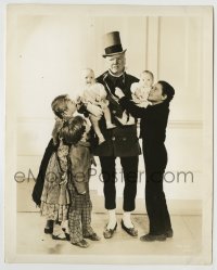 8a206 DAVID COPPERFIELD 8x10.25 still 1935 W.C. Fields as Micawber with Freddie Bartholomew & kids!