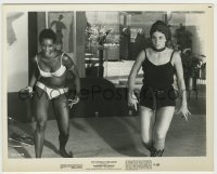 8a225 DIAMONDS ARE FOREVER 8x10.25 still 1971 Bond girls Trina Parks & Lola Larson ready to wrestle!