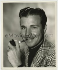 8a229 DICK POWELL 8.25x10 still 1936 smiling with pipe by Scotty Welbourne from Gold Diggers of 1937