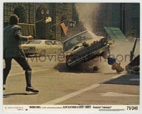8a007 DIRTY HARRY 8x10 mini LC #3 1971 great image of Clint Eastwood facing down speeding car!