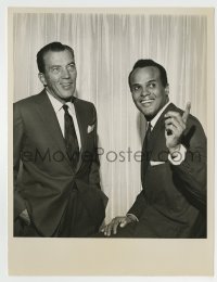 8a271 ED SULLIVAN SHOW TV 7x9 still 1964 he's with Harry Belafonte in a rare television appearance!