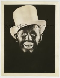 8a273 EDDIE LEONARD 8x10.25 still 1929 vaudeville minstrel in blackface from lost film Melody Lane!