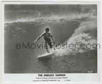 8a282 ENDLESS SUMMER 8.25x10 still 1967 Bruce Brown classic, Robert August surfing alone!