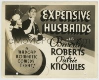 8a291 EXPENSIVE HUSBANDS Other Company 8x10 still 1937 Patric Knowles & Beverly Roberts on 1/2sh!
