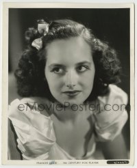 8a321 FRANCES LESLIE 8x10 still 1937 head & shoulders portrait with bow in hair by Gene Kornman!
