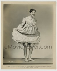 8a325 FREE FOR ALL 8.25x10 still 1949 Robert Cummings in woman's dress showing his hairy legs!