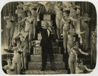 8a459 INNOCENTS OF PARIS 7.25x9.5 still 1929 French Maurice Chevalier performing with chorus girls!