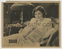 8a724 PROBATION WIFE 8x10 LC 1919 Norma Talmadge holding her Twentieth Century Home cook book!