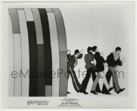 8a988 YELLOW SUBMARINE 8x10 1968 great cartoon image of Beatles John, Paul, Ringo & George!